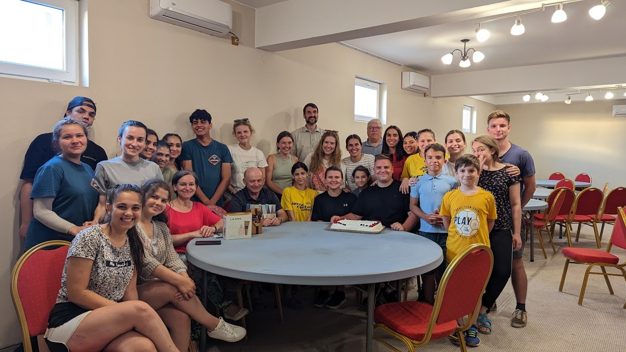 Volunteer alongside elderly community member